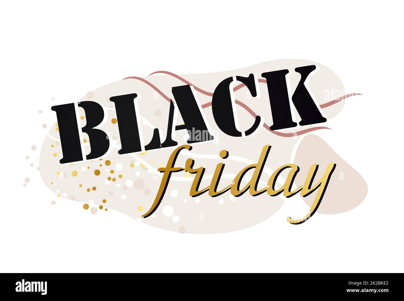 Bannière web abstraite, carte de visite, MODÈLE DE VENDREDI NOIR - Vector Banque D'Images