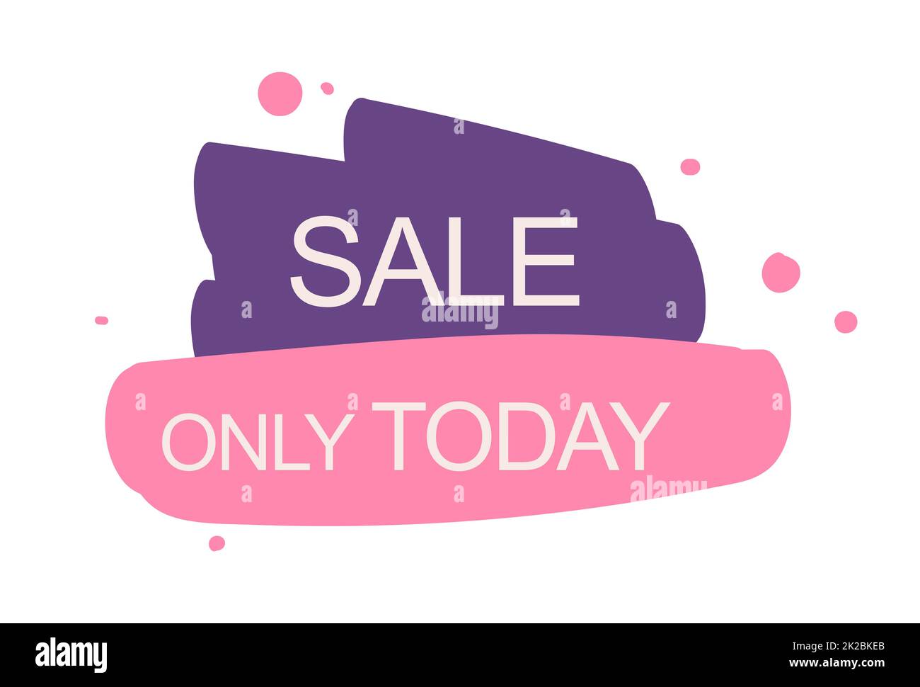 Bannière web abstraite, carte de visite, MODÈLE DE VENTE AUJOURD'HUI UNIQUEMENT - Vector Banque D'Images