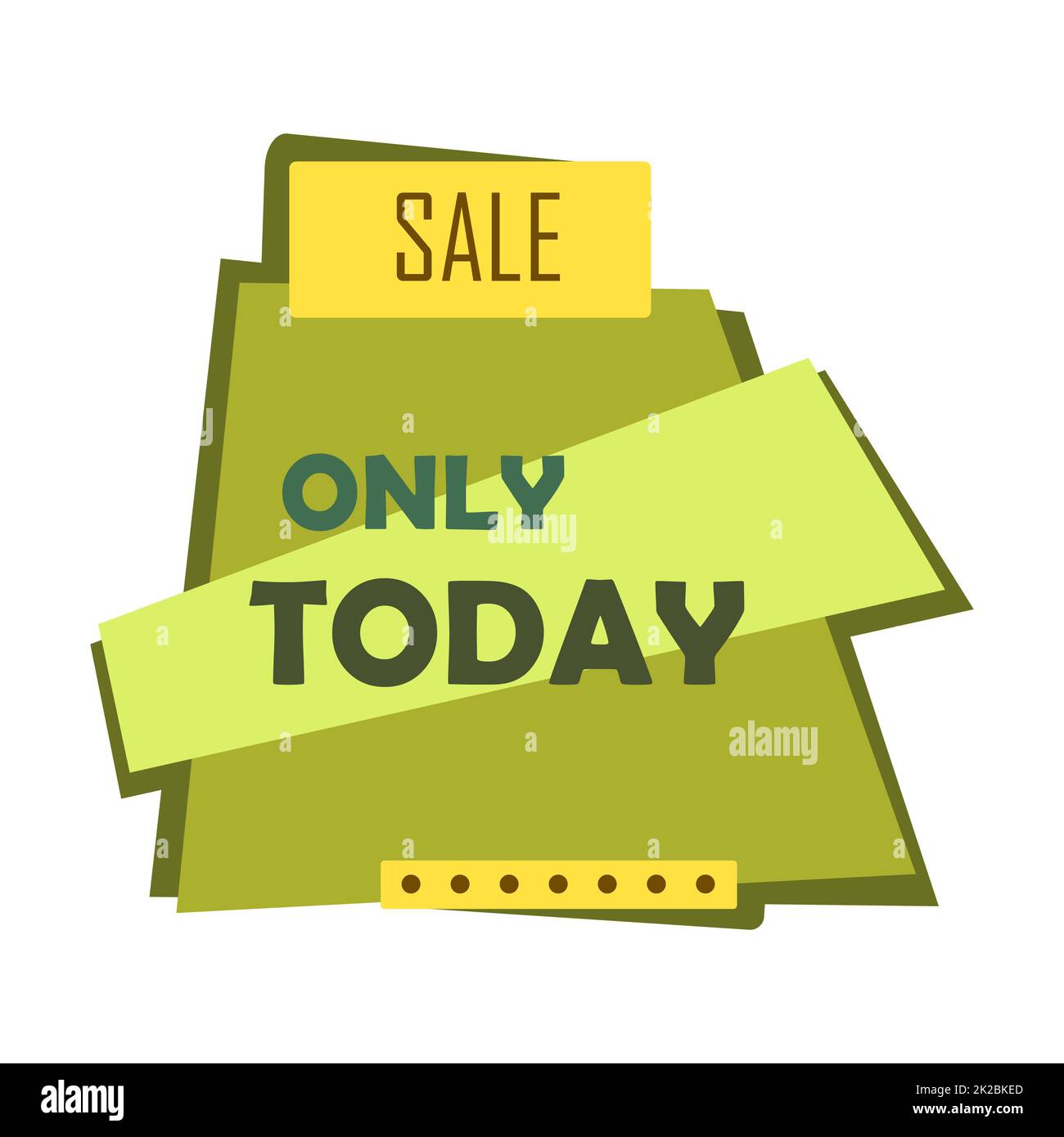 Bannière web abstraite, carte de visite, MODÈLE DE VENTE AUJOURD'HUI UNIQUEMENT - Vector Banque D'Images