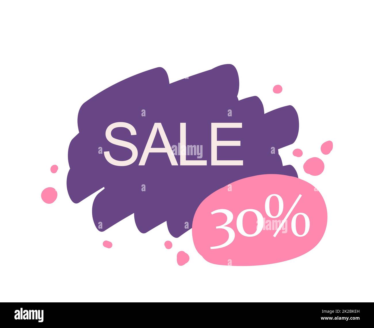 Bannière web abstraite, carte de visite, modèle DE VENTE 30 POUR CENT - Vector Banque D'Images