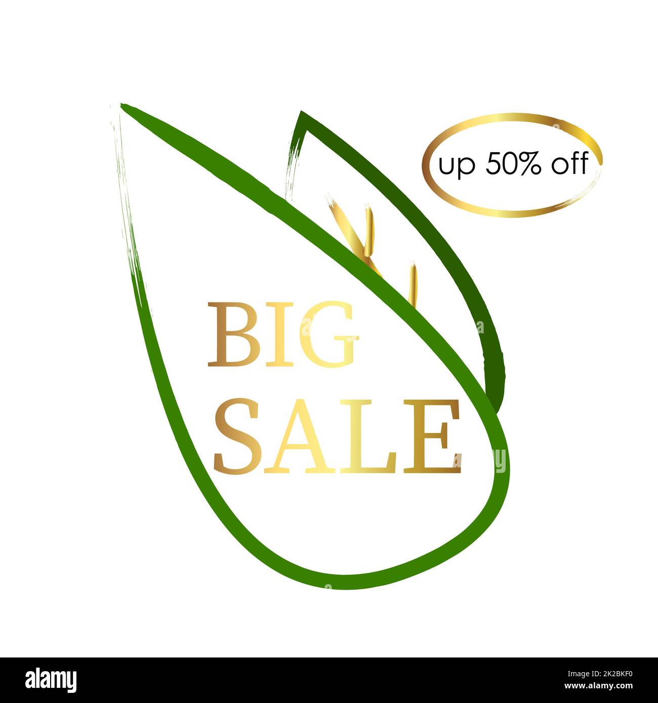 Bannière Web, modèle, carte postale publicité grande vente 50 pour cent de rabais style abstrait - Vector Banque D'Images