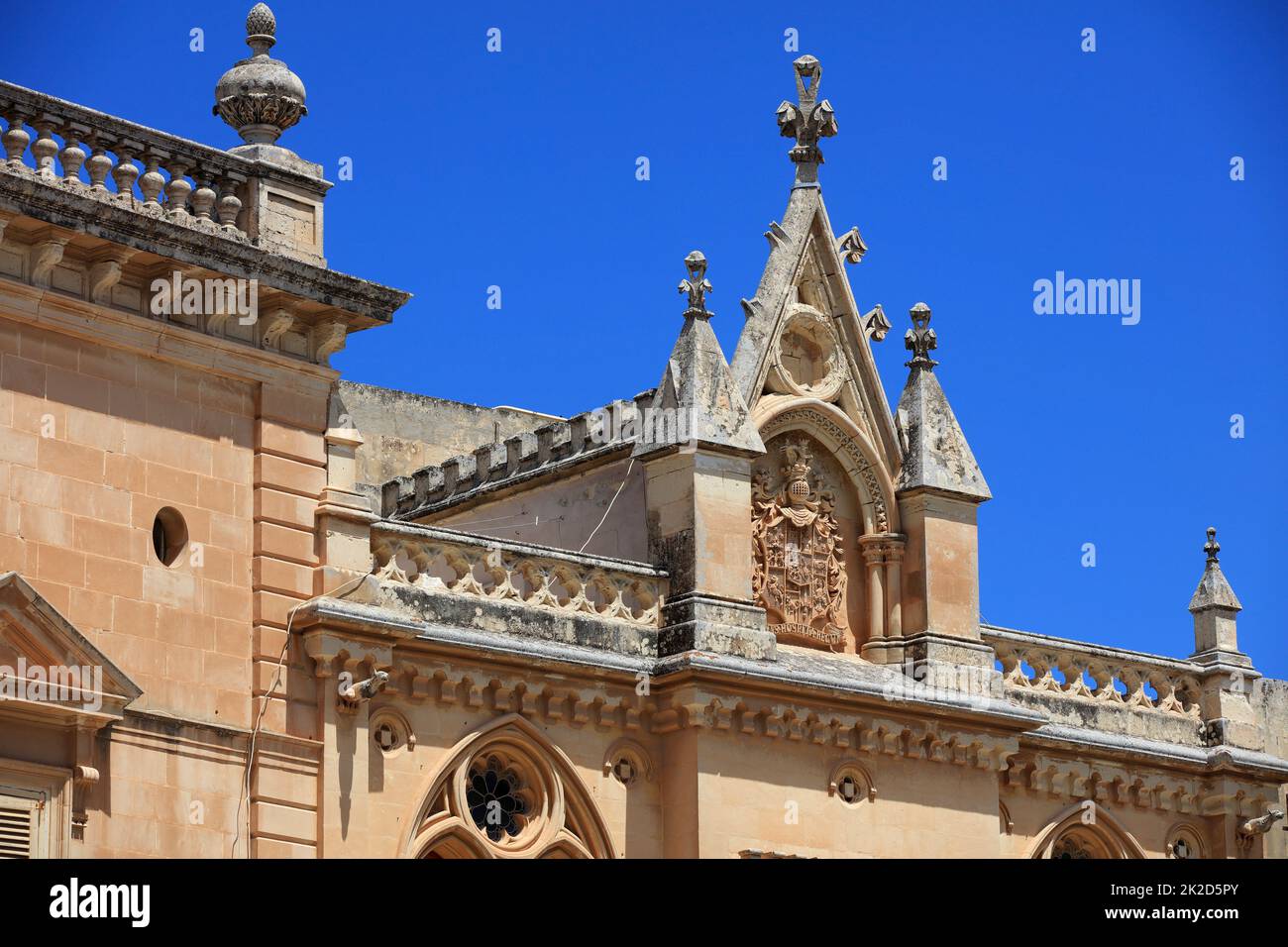 L'ancienne ville de Mdina sur Malte. Îles maltaises Banque D'Images