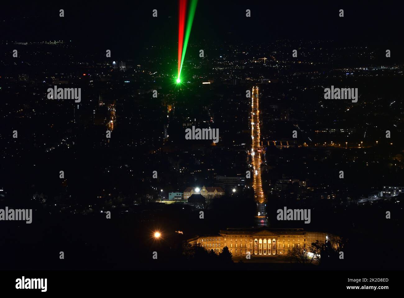 Kassel la nuit Banque D'Images