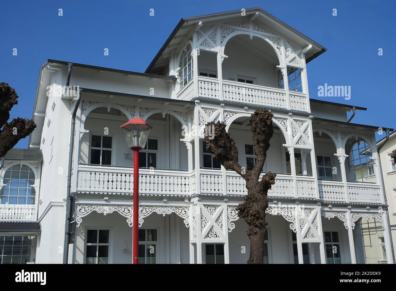 Architecture spa sur Ruegen, Binz Banque D'Images