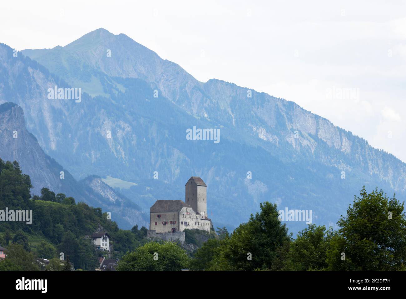 Château de Sargans, canton de Saint-Gall, Suisse Banque D'Images