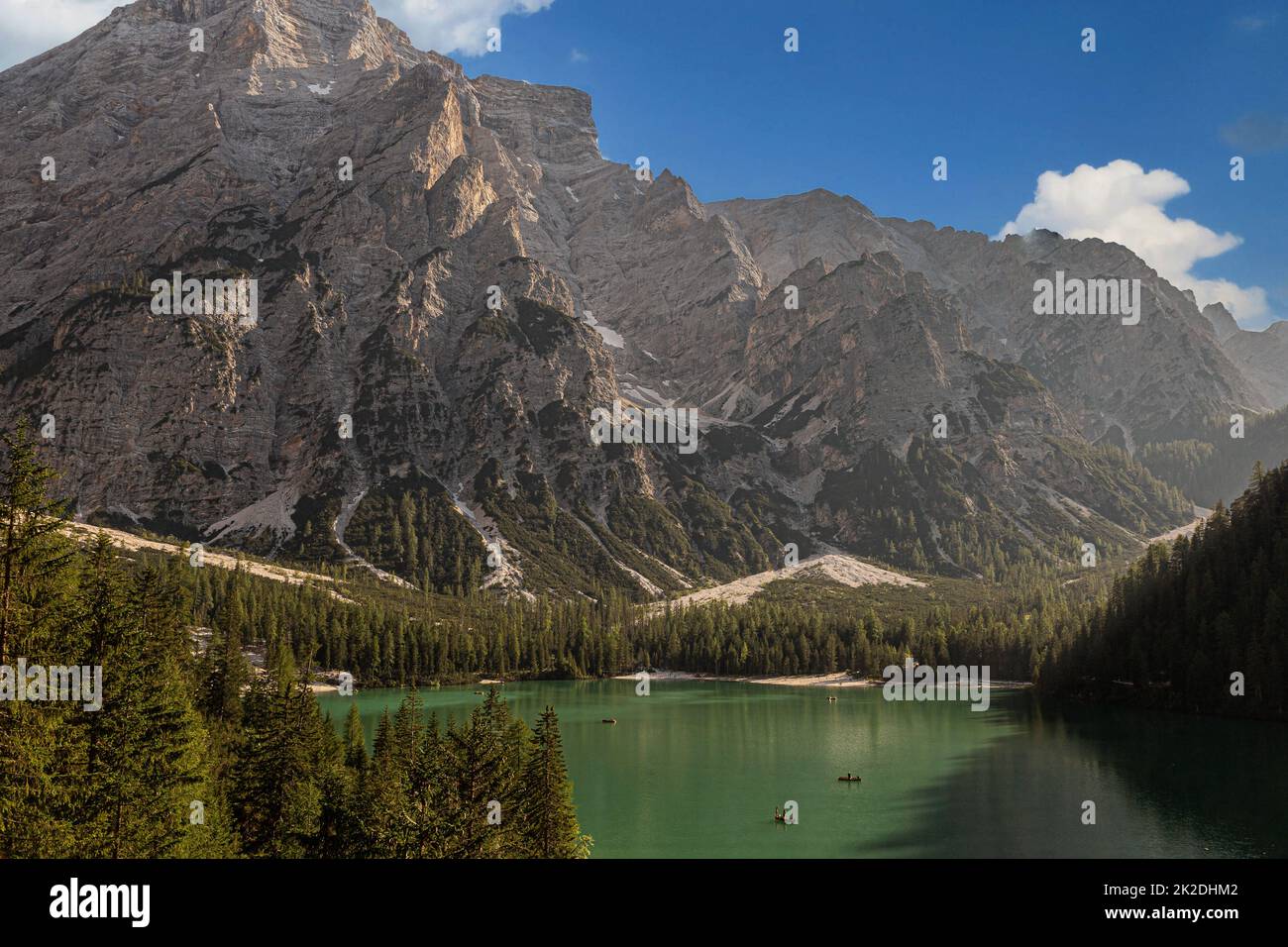 Lac de Braies Banque D'Images