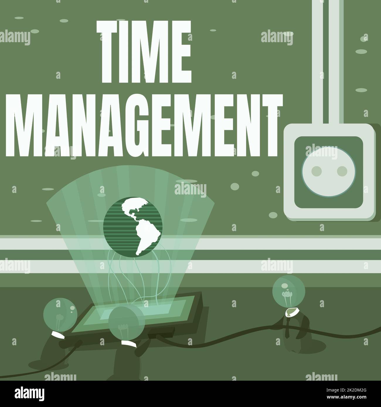 Affiche gestion du temps. Concept Internet Calendrier prévu pour l'efficacité des emplois dates limites des réunions idées mondiales se joindre former de nouvelles réalisations technologiques. Banque D'Images