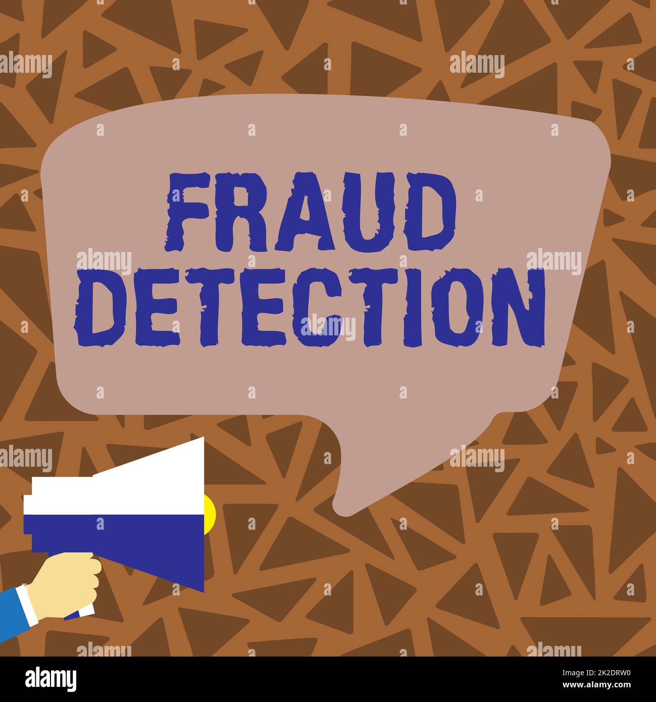 Affiche affichant la détection de fraude. concept identification de fraude réelle ou