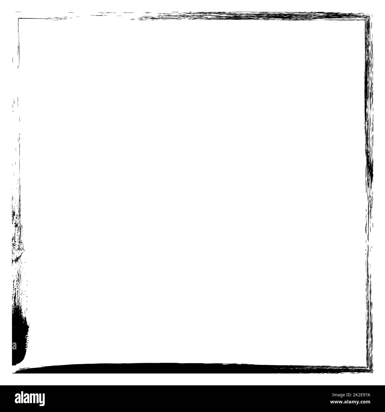 Grunge l'arrière-plan du cadre noir et blanc - Vector Banque D'Images