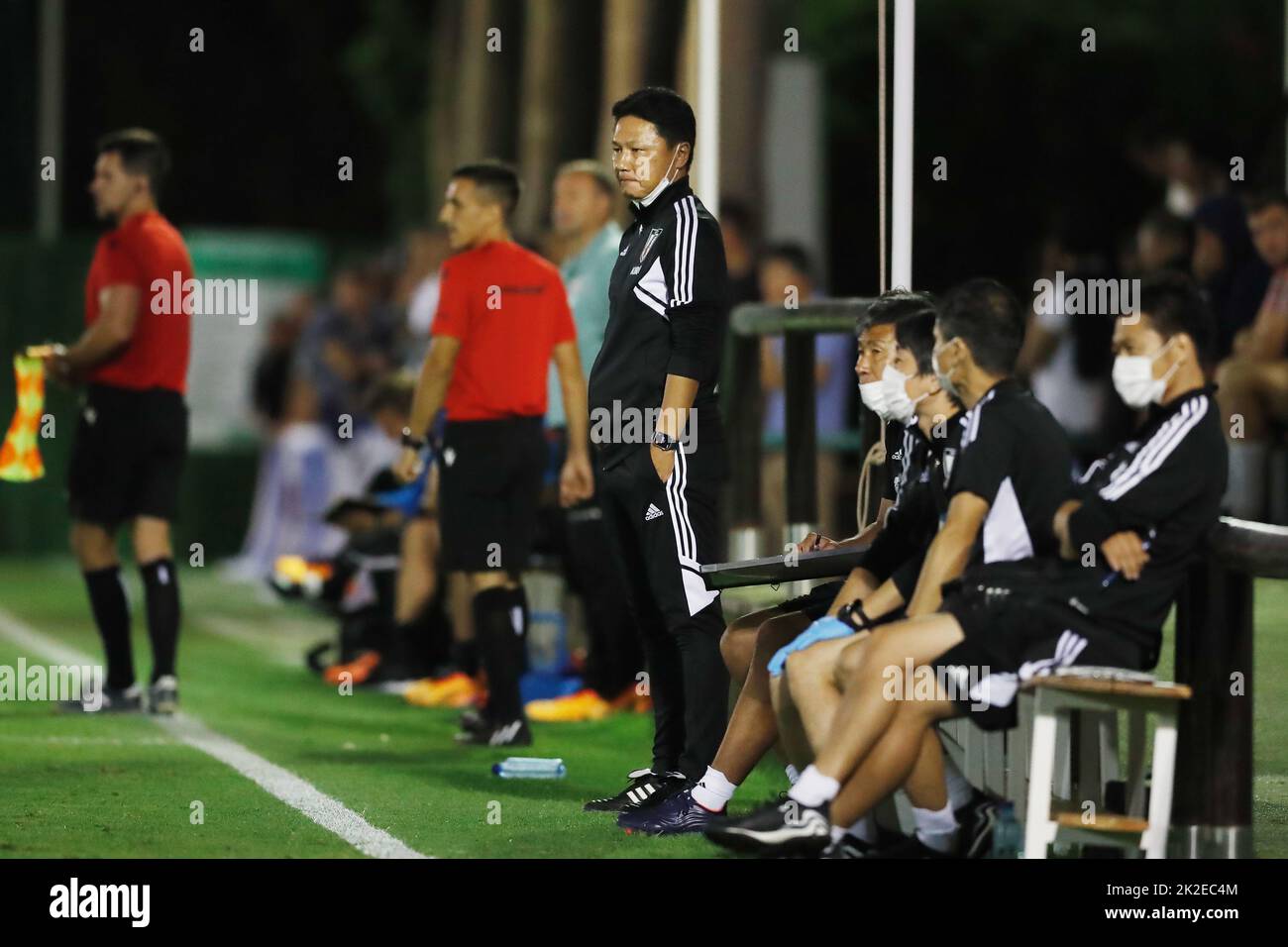 San Pedro Alcantara, Espagne. 22nd septembre 2022. Go Oiwa (JPN) football : moins de 21 ans rencontre internationale amicale entre U21 Japon 1-2 U21 Suisse au Marbella football Center à San Pedro Alcantara, Espagne . Crédit: Mutsu Kawamori/AFLO/Alay Live News Banque D'Images