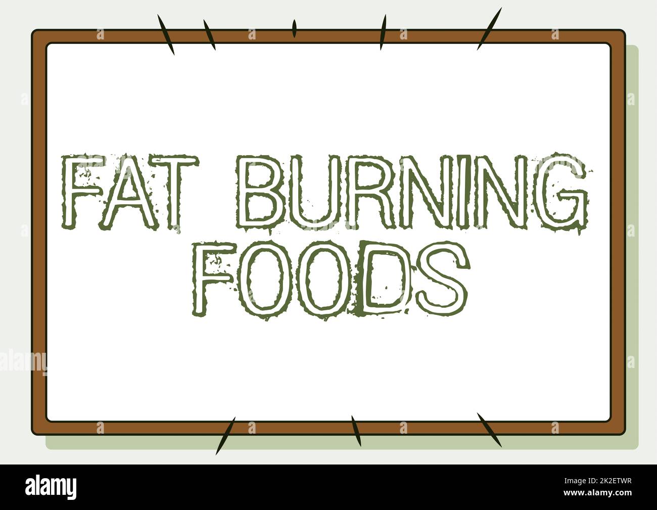 Affiche textuelle montrant Fat Burning Foods. Concept signification produire la perte de graisse en stimulant le métabolisme pour réduire l'appétit ligne illustrée Backgrounds avec diverses formes et couleurs. Banque D'Images