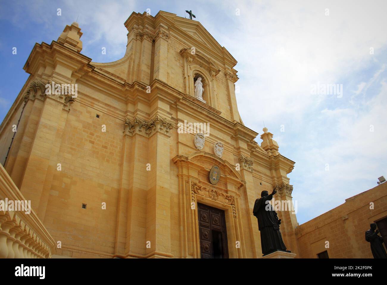 La Cathédrale de Gozo à l'intérieur de la Citadelle de Victoria ou Rabat - Victoria, Gozo, Malte Banque D'Images