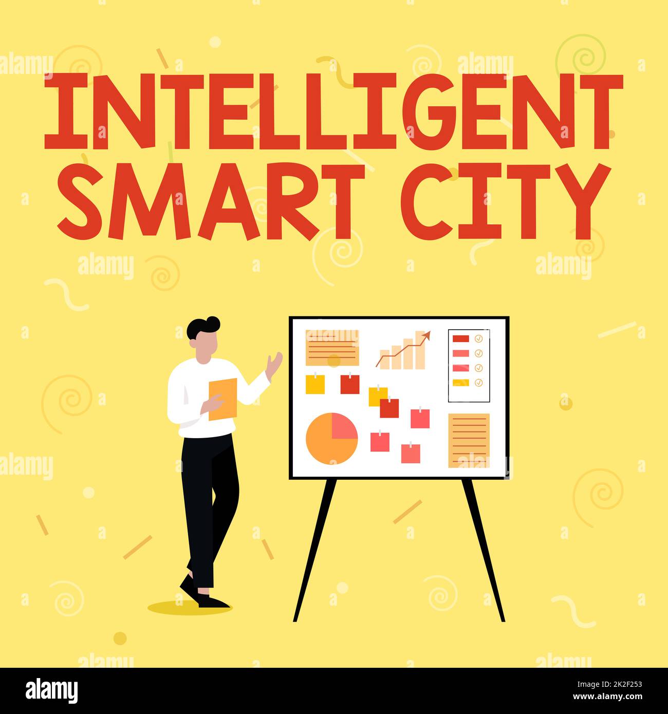 Écriture affichant le texte Intelligent Smart City. Les entreprises présentent la ville qui a un entrepreneur en infrastructure énergétique plus intelligent. Dessiner debout présente des idées pour leur réussite. Banque D'Images