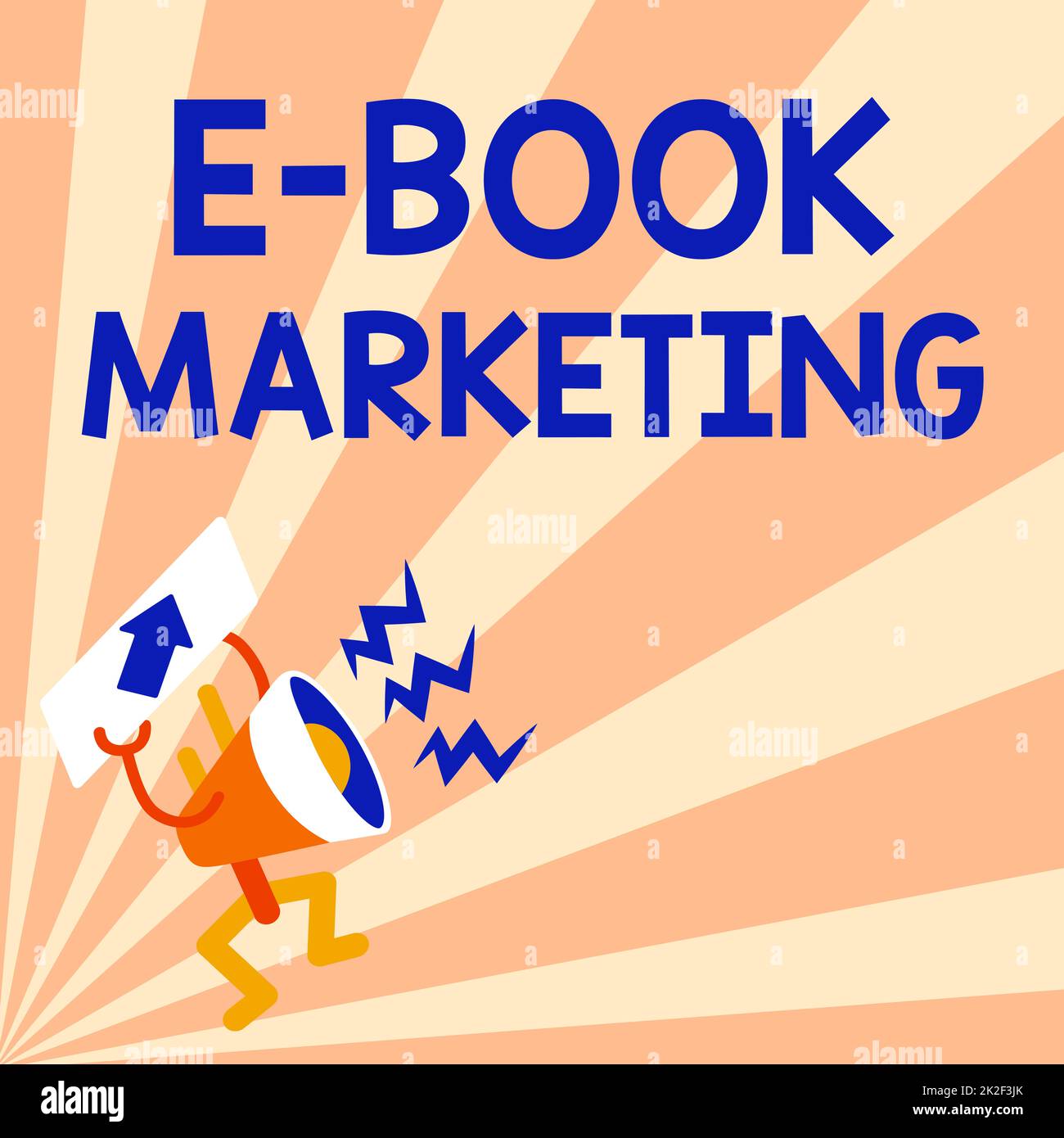 Légende conceptuelle E Book Marketing. Fichier numérique de présentation de l'entreprise pouvant être utilisé sur n'importe quel ordinateur compatible Megaphone Affichage d'un message important présentant un rapport détaillé Banque D'Images