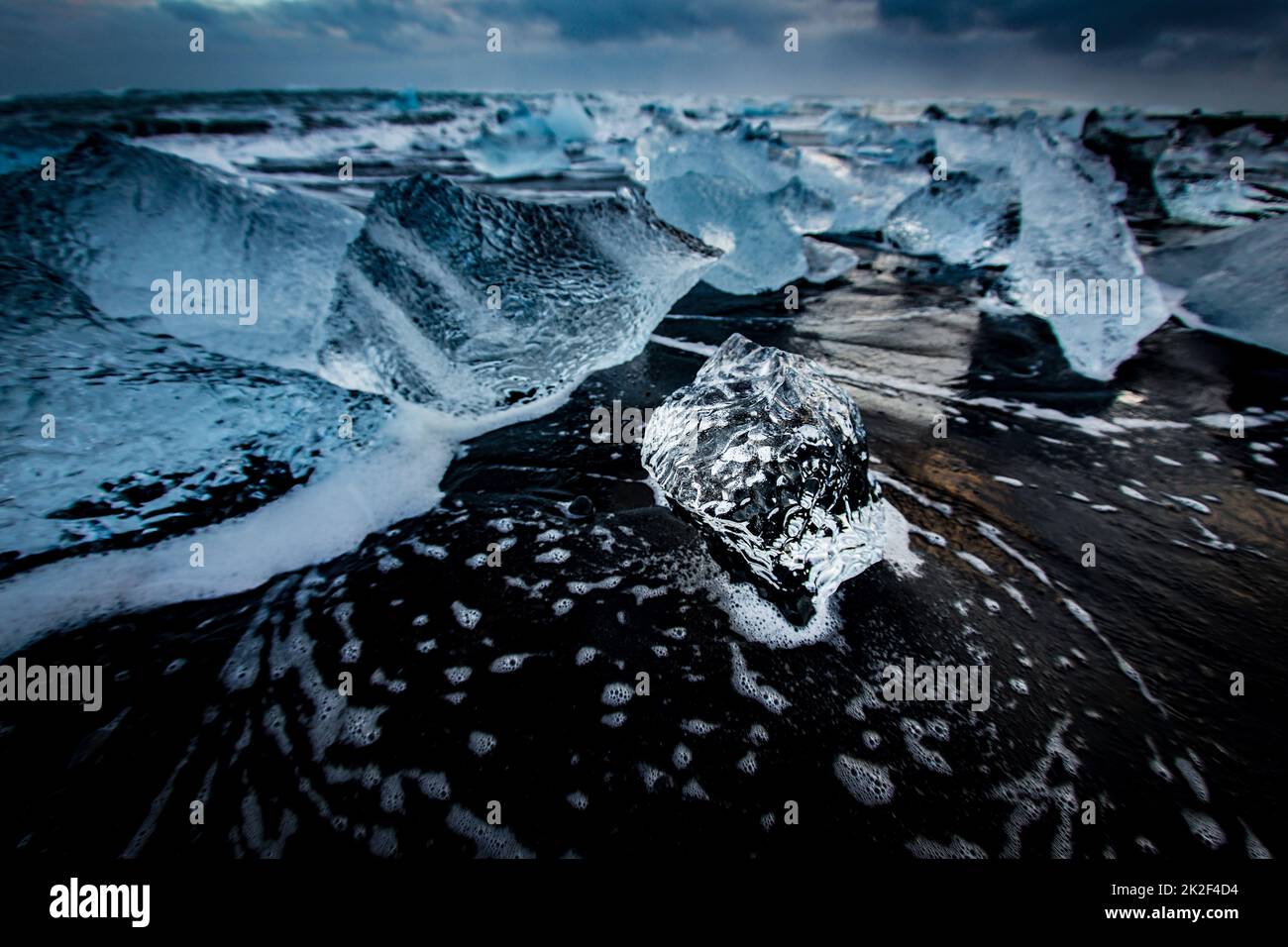 Yorkels Auuron Diamond Beach (Islande) Banque D'Images