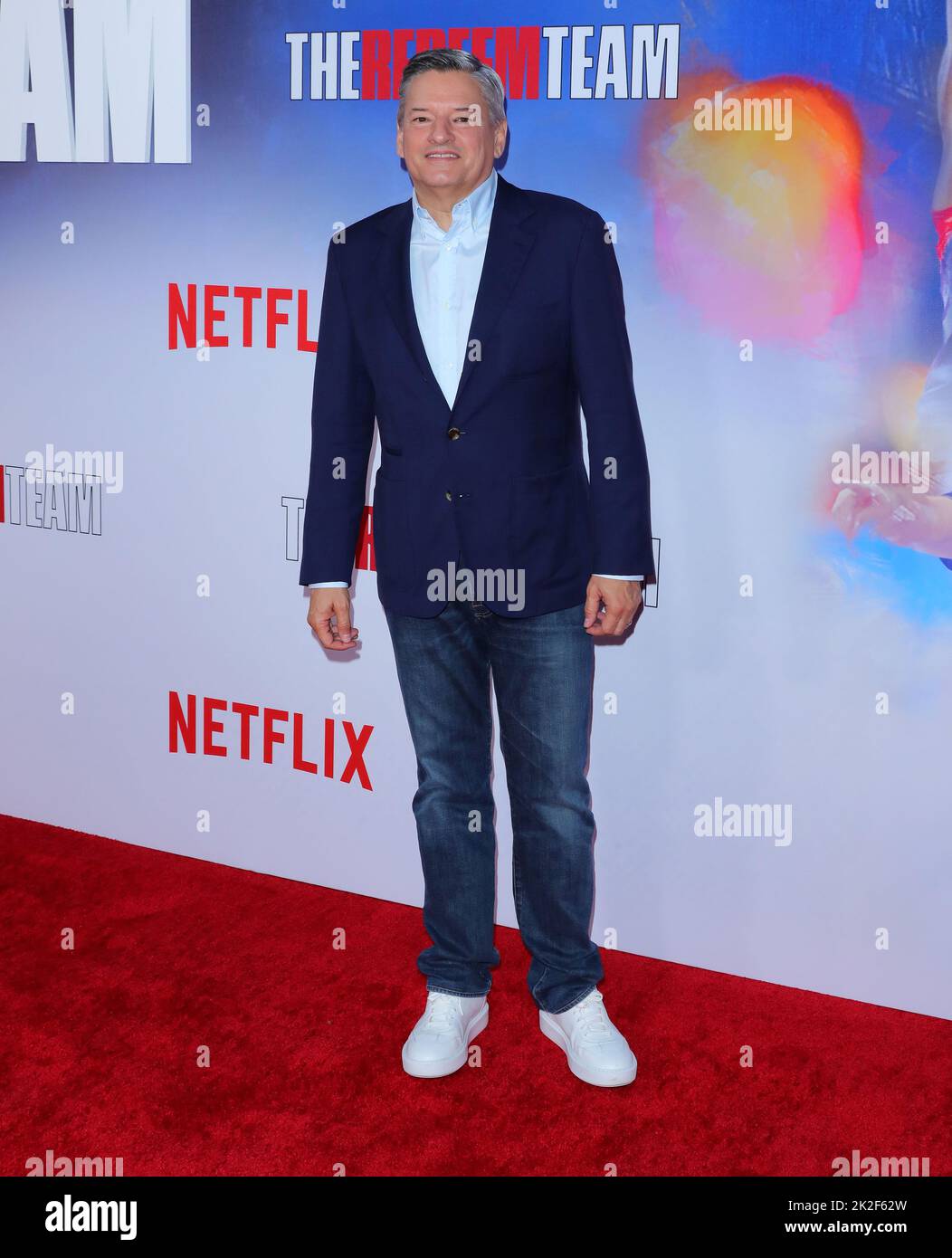 Hollywood, États-Unis. 22nd septembre 2022. Ted Sarandos arrive au screening spécial de Netflix L'ÉQUIPE DE RACHAT qui s'est tenue au théâtre Tudum à Hollywood, CA, jeudi, 22 septembre 2022 . (Photo de Juan Pablo Rico/Sipa USA) crédit: SIPA USA/Alay Live News Banque D'Images