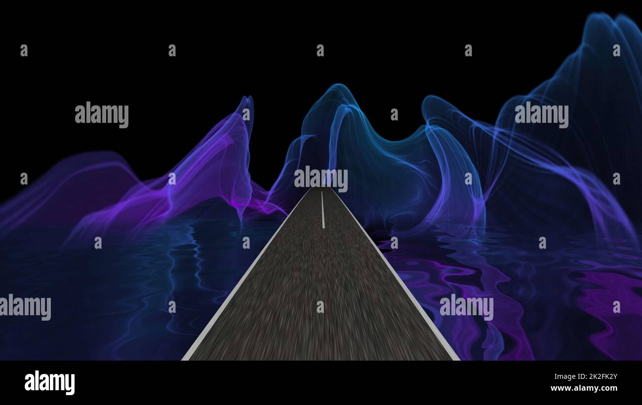 Entrer dans le monde de l'imagination et de l'illusion Banque D'Images