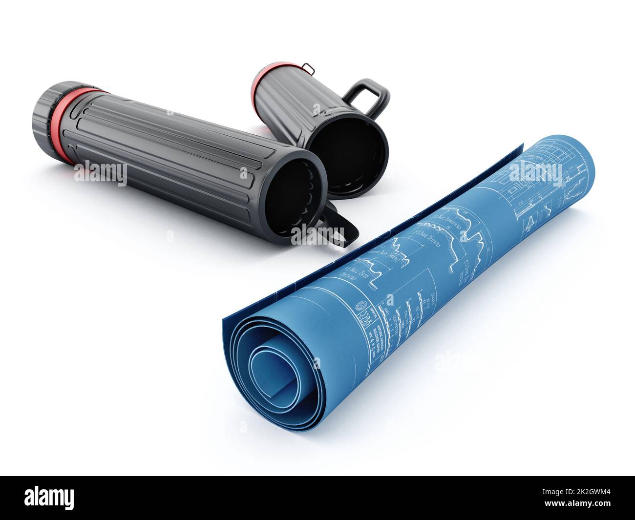 Tube plan pour un transport facile Banque D'Images