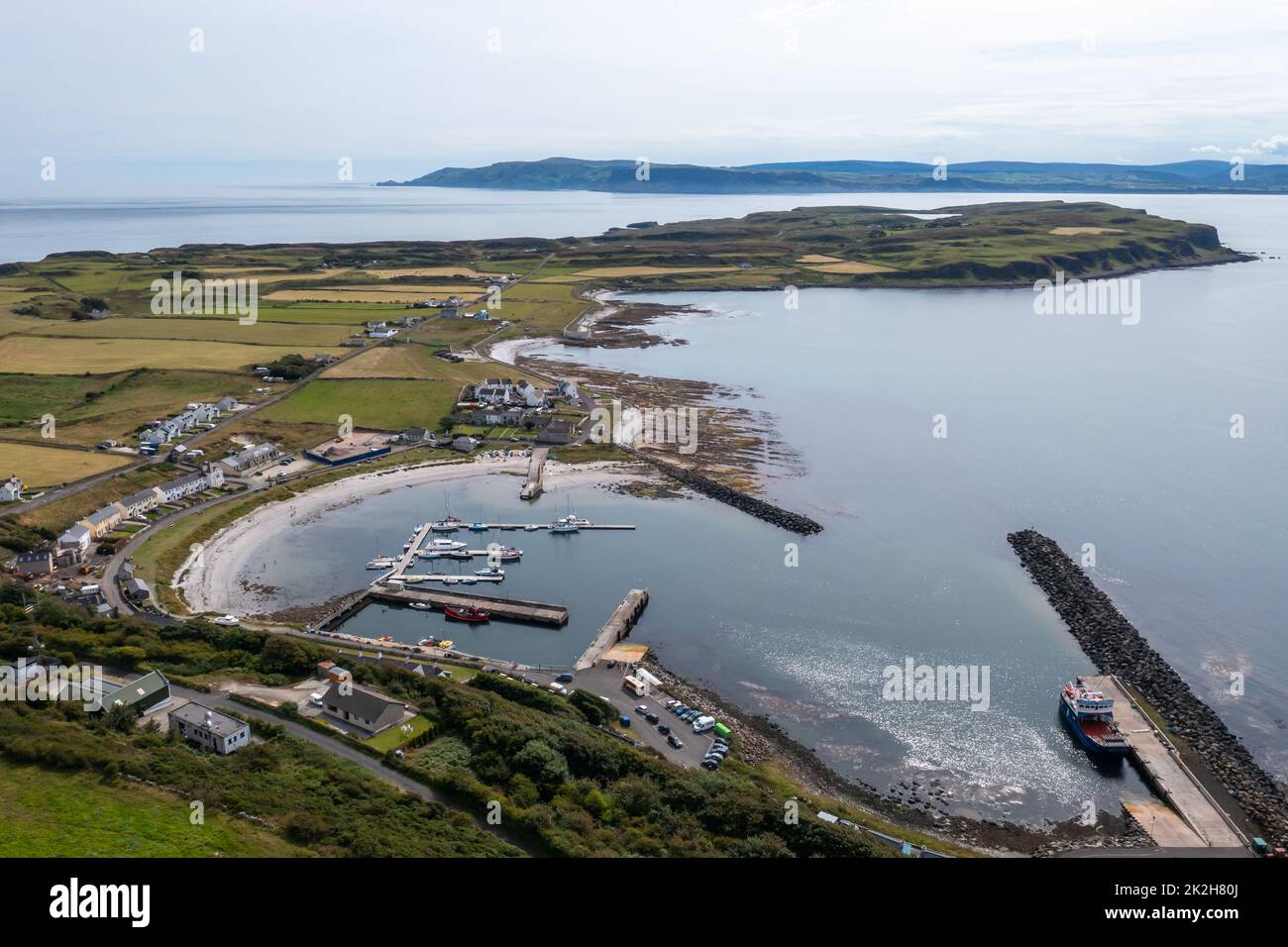 Rathlin Island au large de la côte de l'Irlande du Nord Banque D'Images