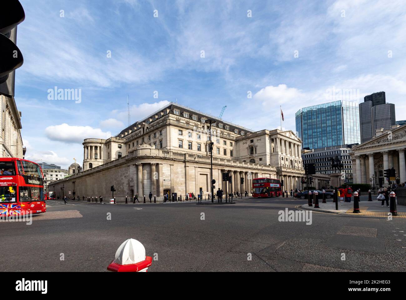 pic montre: Les taux de base sur le chemin de la hausse today22,9.22 Banque d'Angleterre dans la ville de Londres Photo de Gavin Rodgers/ Pixel8000 Banque D'Images