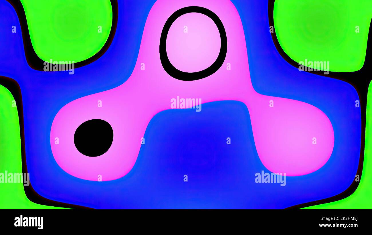 Arrière-plan graphique psychédélique coloré abstrait Banque D'Images