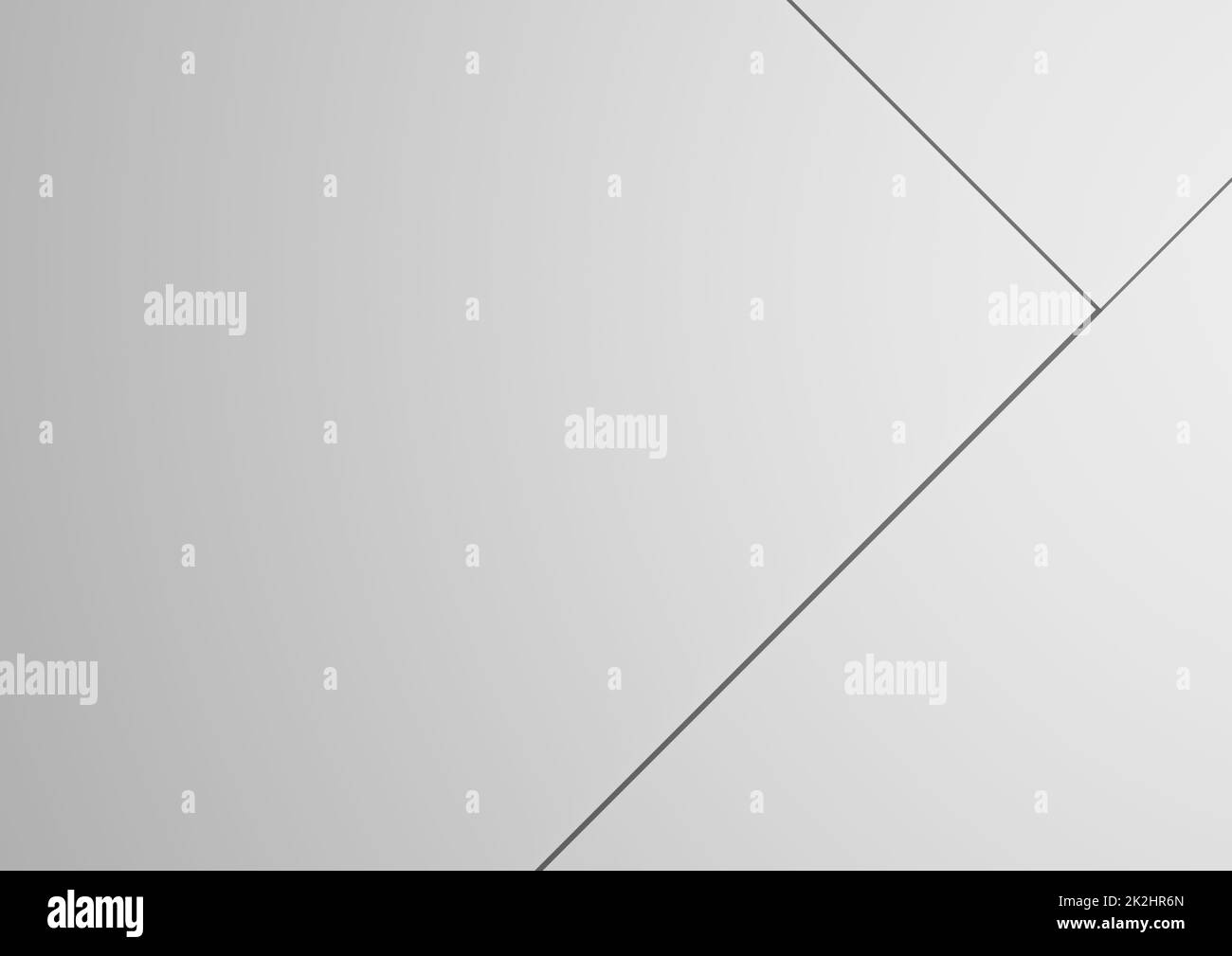 Vue de dessus 3D rendu d'arrière-plan de composition de papier blanc et gris clair avec espace de copie pour le fond d'écran de présentation avec espace pour le texte Banque D'Images