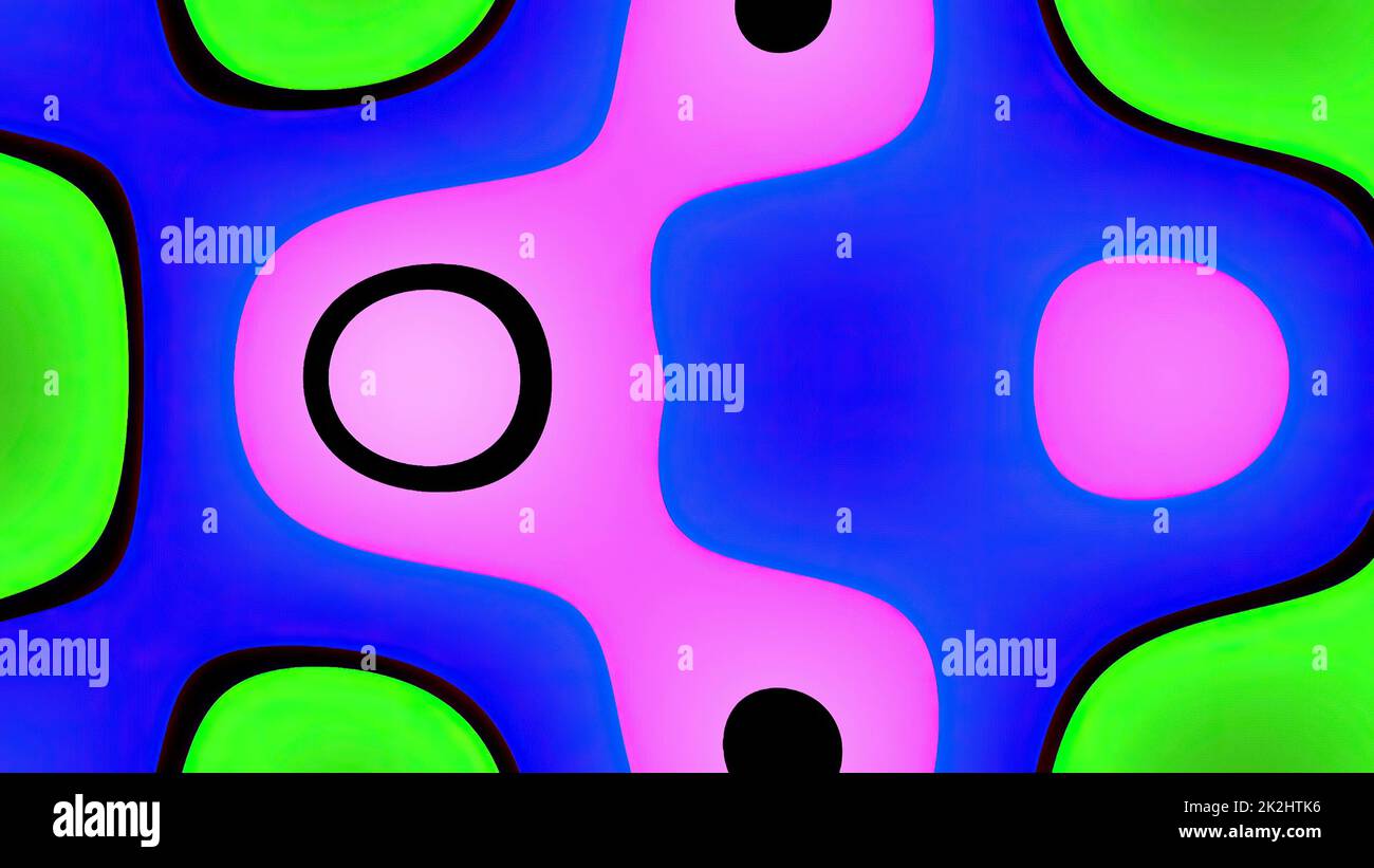 Arrière-plan graphique psychédélique coloré abstrait Banque D'Images