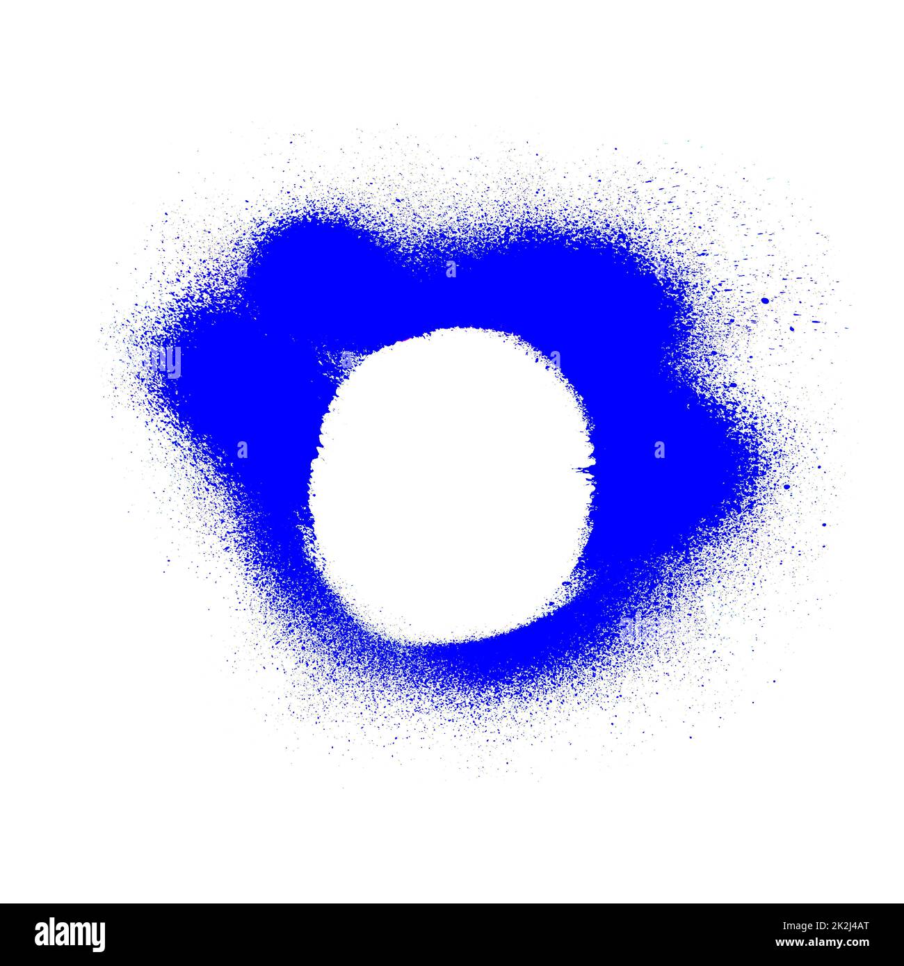 Cercle de couleur bleue - arrière-plan Graffiti Banque D'Images