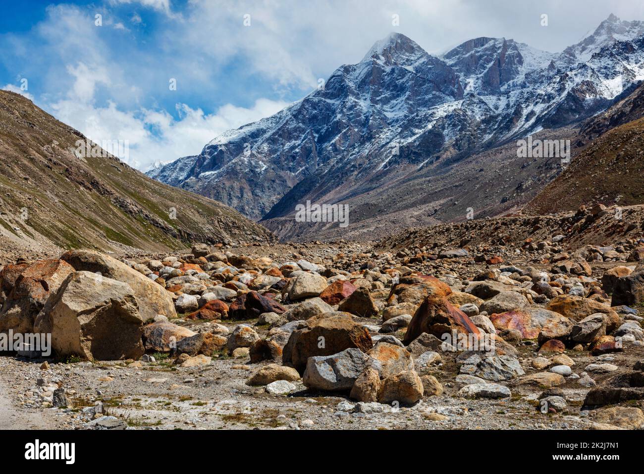 Lahaul Valley dans l'himalaya indien, Inde Banque D'Images