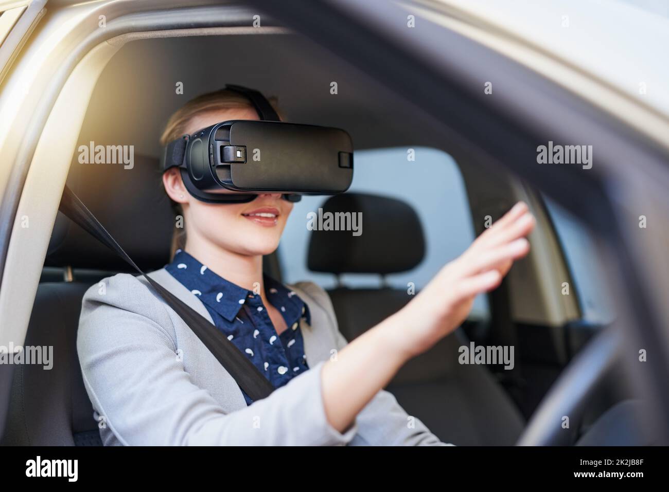 Virtual reality driving Banque de photographies et d'images à haute  résolution - Alamy