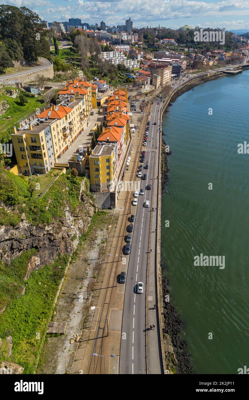 Vue sur la ville de Porto Banque D'Images