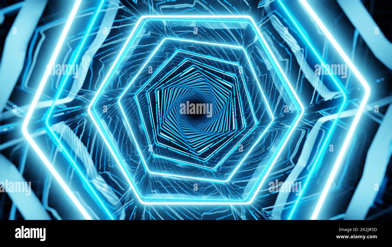 Éclairage dans Spectrum Honeycomb Banque D'Images