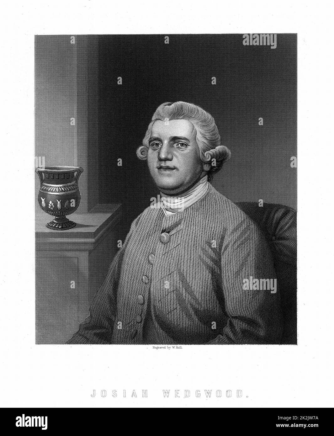 Josiah Wedgwood (1730-1795) industriel et potier anglais. Fondateur de Wedgwood Ceramics Banque D'Images