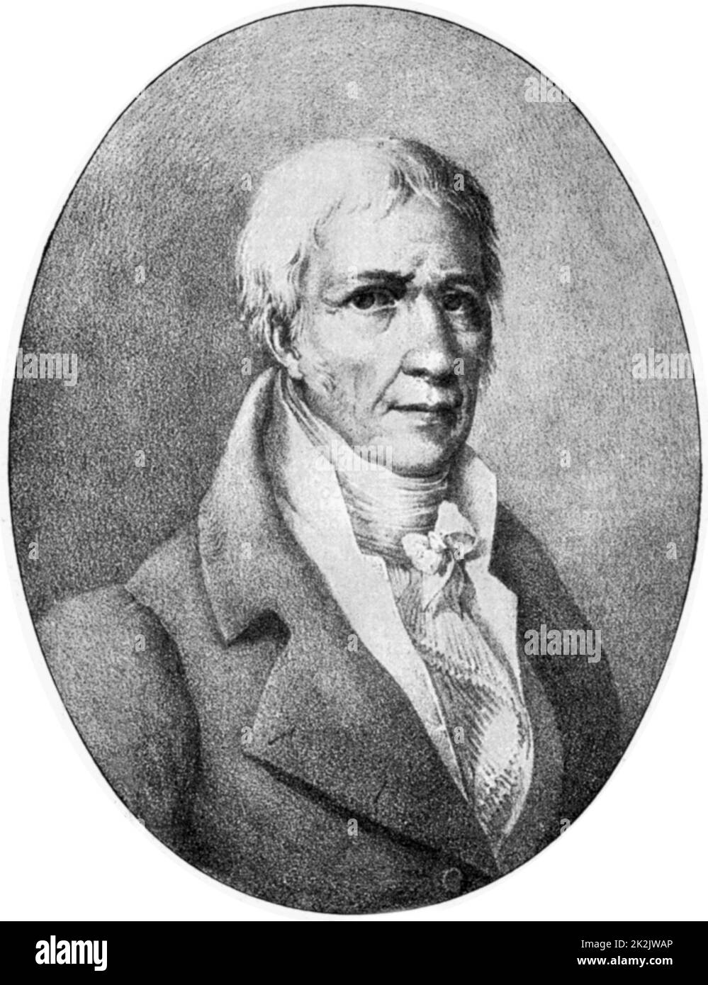 Jean Baptiste Lamarck (1744-1829) naturaliste français. Théorie du transformisme de l'évolution Banque D'Images