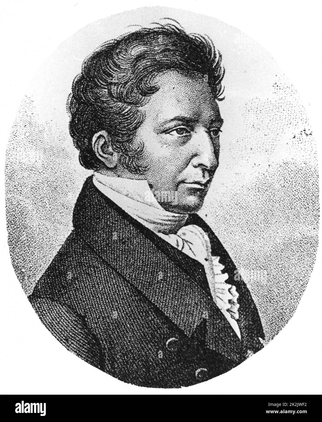 Louis Joseph Gay-Lussac (1778-1850), physicien et chimiste français balloonist Banque D'Images