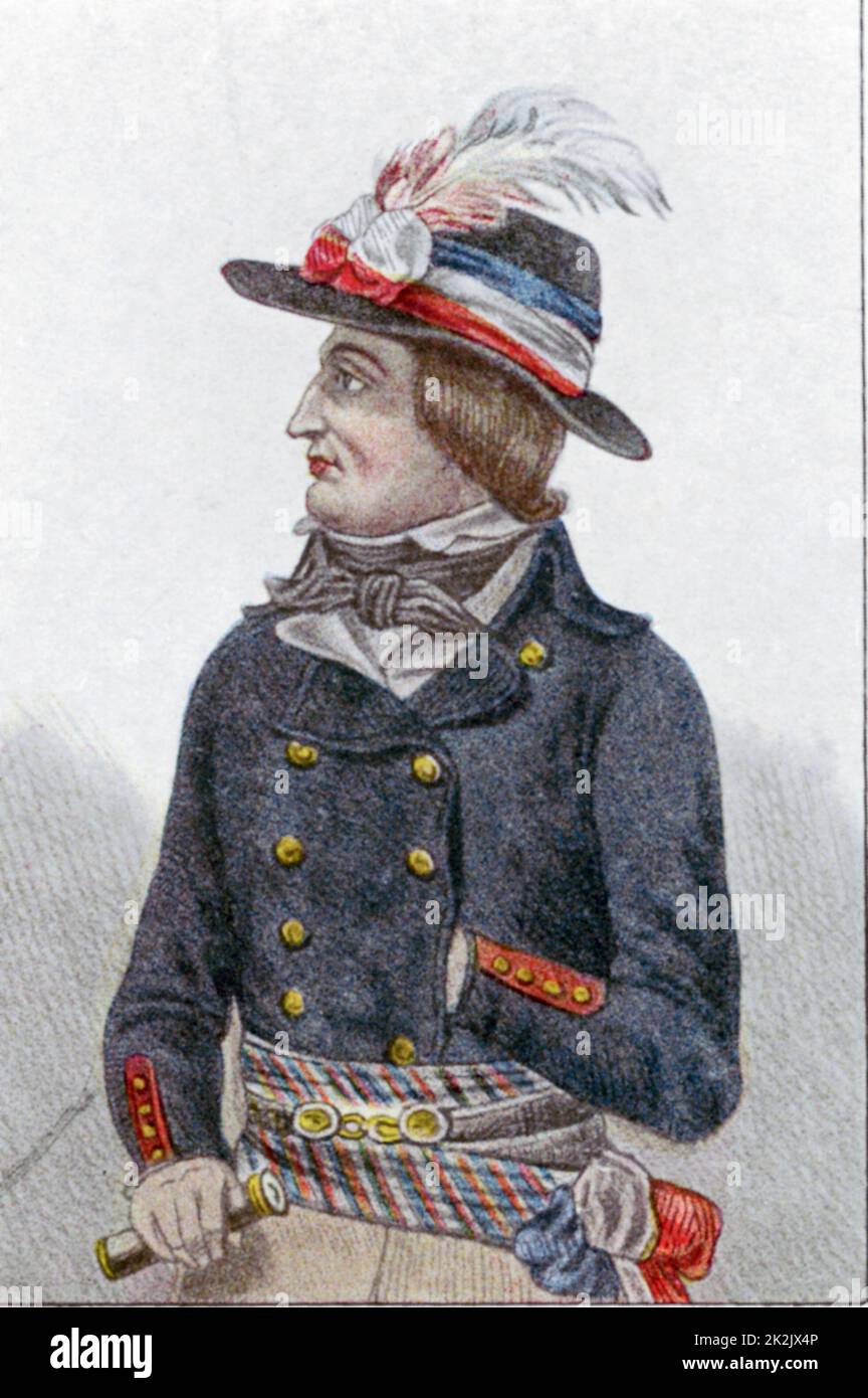 Lazare Nicolas Marguerite Carnot (1753-1823) révolutionnaire français; membre de la Convention nationale; organisateur de la victoire dans les guerres révolutionnaires Banque D'Images