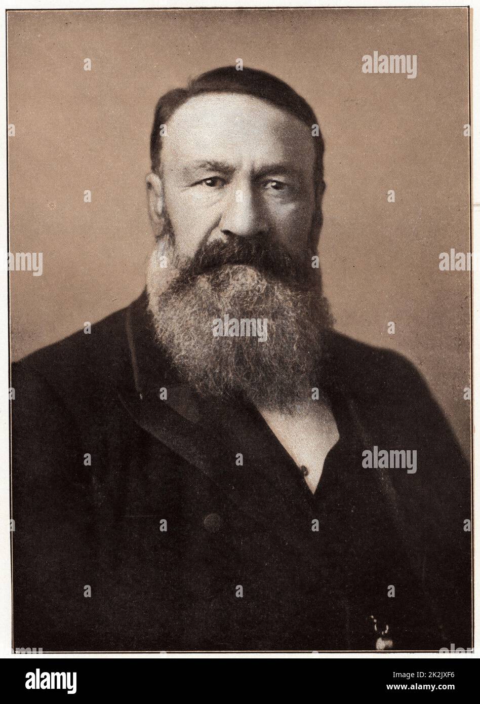 Piet Joubert (Petrus Jacobus - 1834-1900) soldat et homme d'État sud-africain. Commanda les troupes de Boer en 1st et 2nd Boer Wars. Banque D'Images