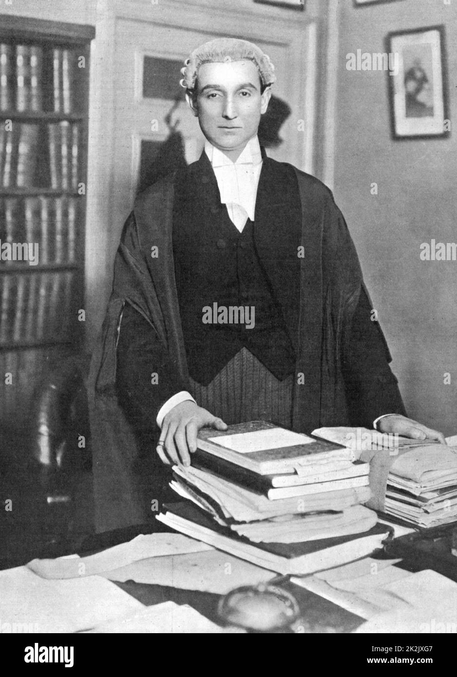 Daniel Rufus Isaacs (1860-1935) Ist Marquis de lecture (1926) Avocat et homme d'État britannique. Portrait photographique de Isaacs en chambres publié 1902 lorsqu'il a été un éminent K.C., mais avant son entrée au Parlement comme député libéral de lecture (1904) Banque D'Images