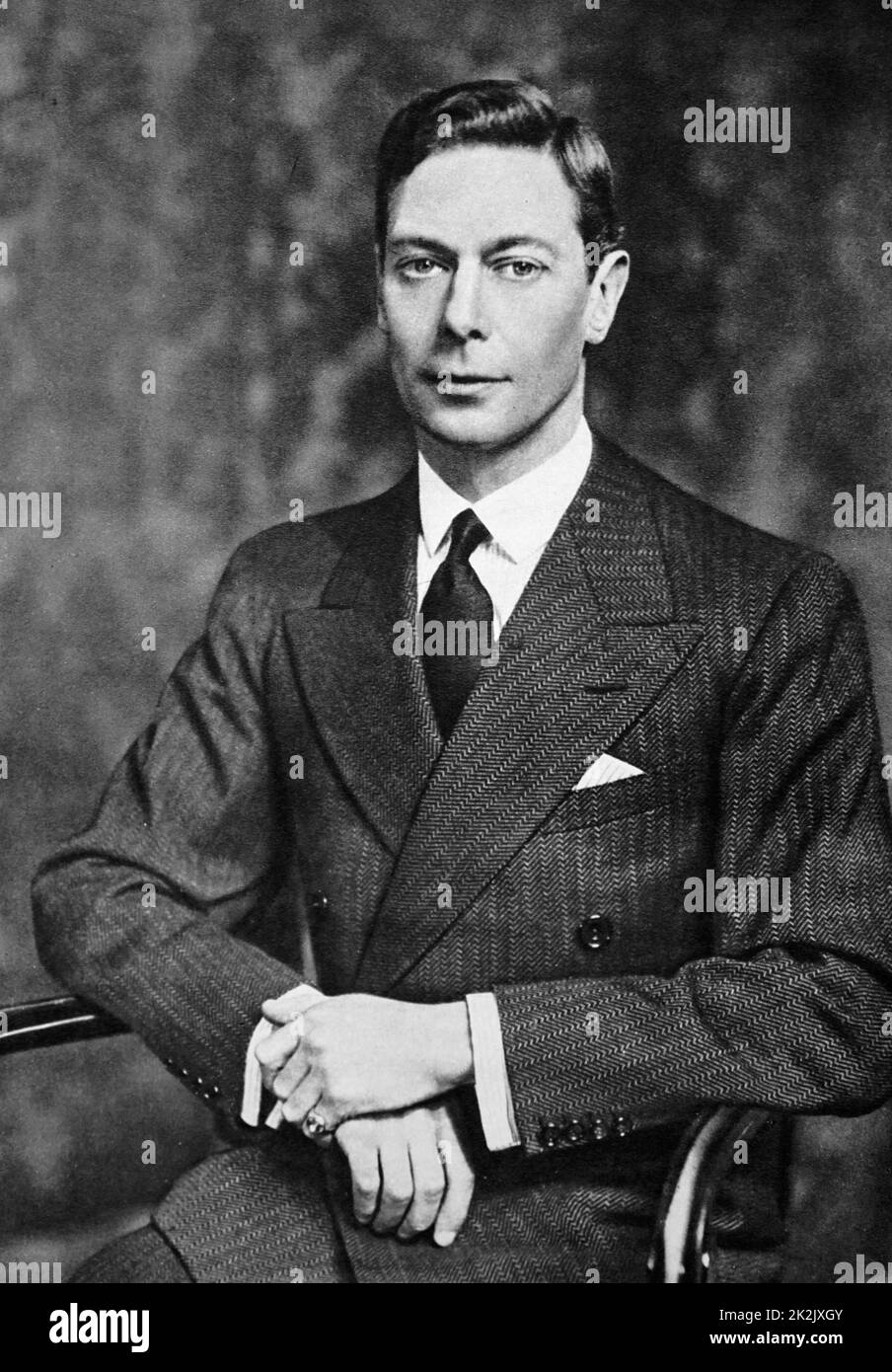 Photographie du roi George VI (1895-1952) Ancien Roi du Royaume-Uni et des Dominions du Commonwealth britannique. En date du 20e siècle Banque D'Images