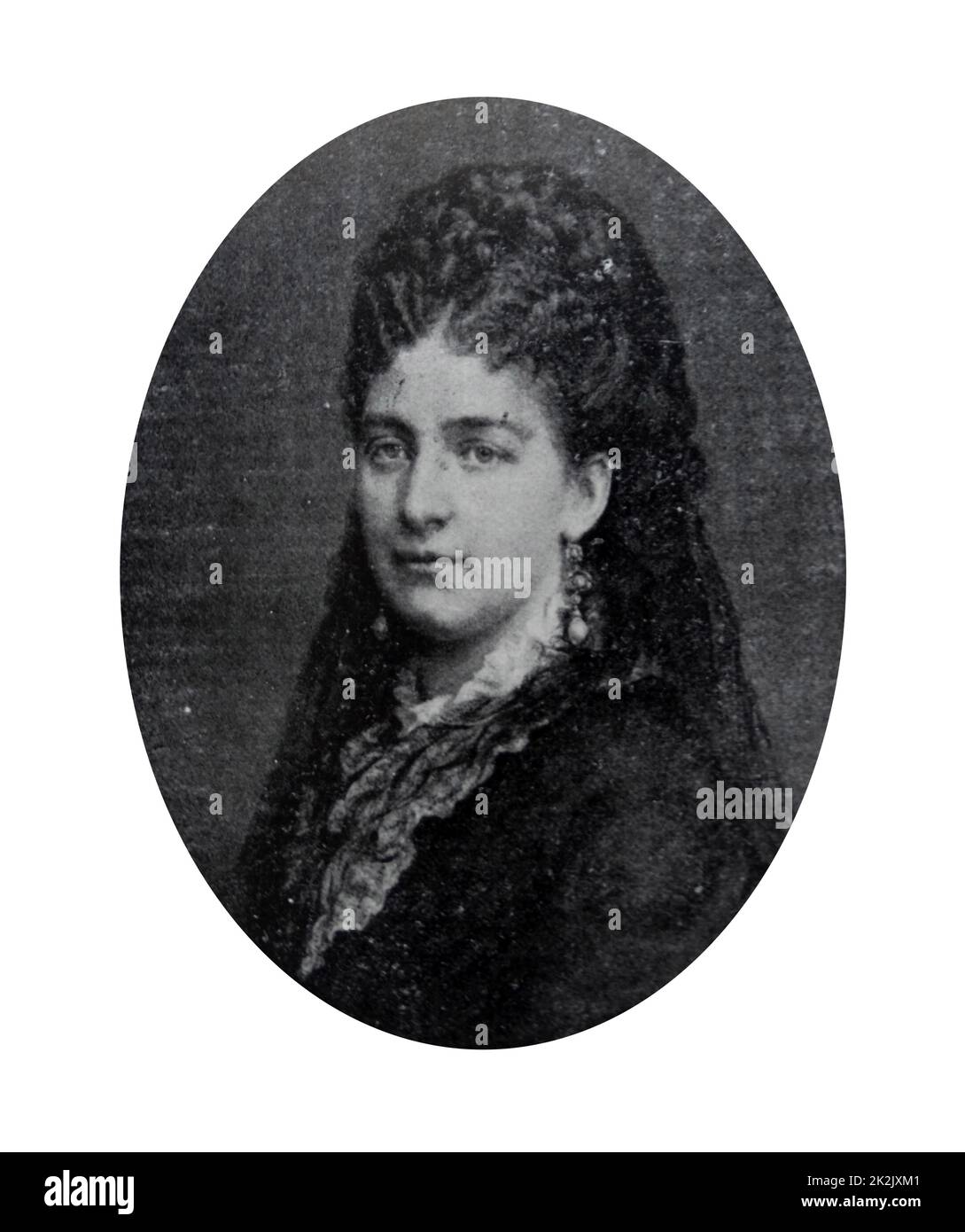 Maria Vittoria dal Pozzo (Maria Vittoria Carlotta Enrichetta; 9 août 1847 ñ 8 novembre 1876). La noble italienne et était la princesse della Cisterna en son propre droit. Mariée à Amedeo de Savoie, duc d'Aoste, elle fut plus tard la reine d'Espagne de 1870 jusqu'à l'abdication de son mari en 1873. Banque D'Images