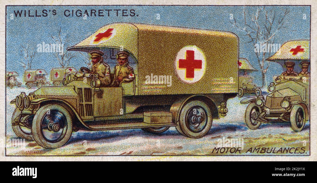 Les moteurs militaires, série 1916 : Indian Motor Ambulance. Banque D'Images