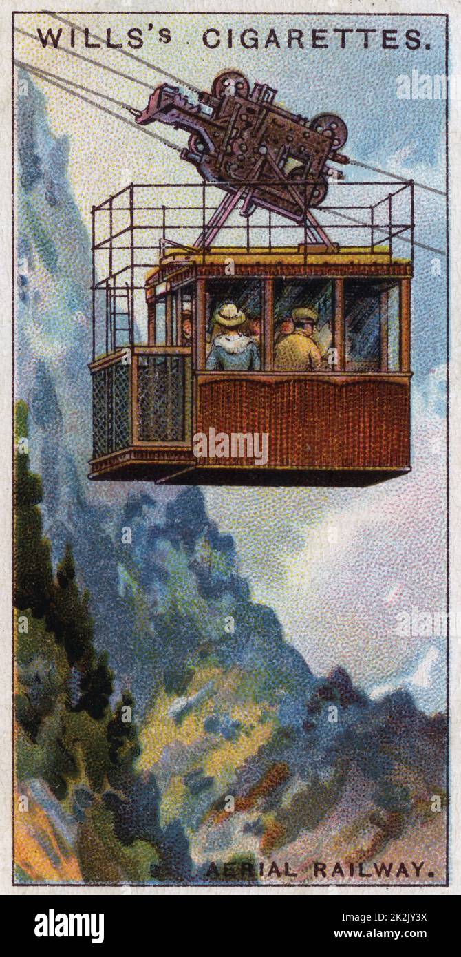 Merveilles d'ingénierie, 1927 : Wetterhorn fer aérienne, Suisse, 1908. Banque D'Images