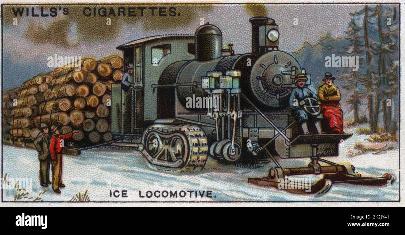 Merveilles d'ingénierie, 1927 : Locomotive de glace, le Canada. Banque D'Images