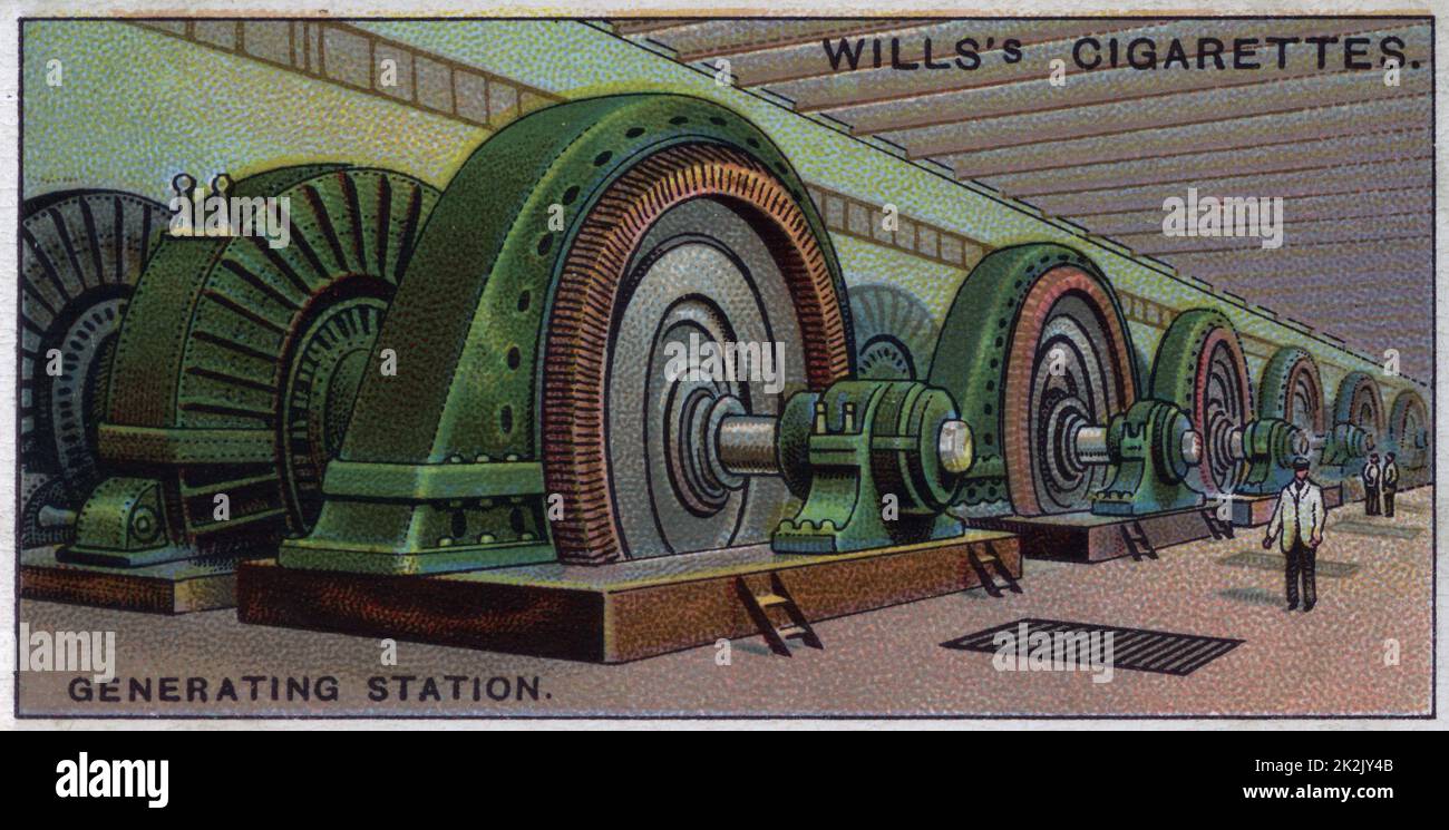Merveilles d'ingénierie, 1927 : Hydroelectricgenerating, Niagara Falls, Canada. Banque D'Images