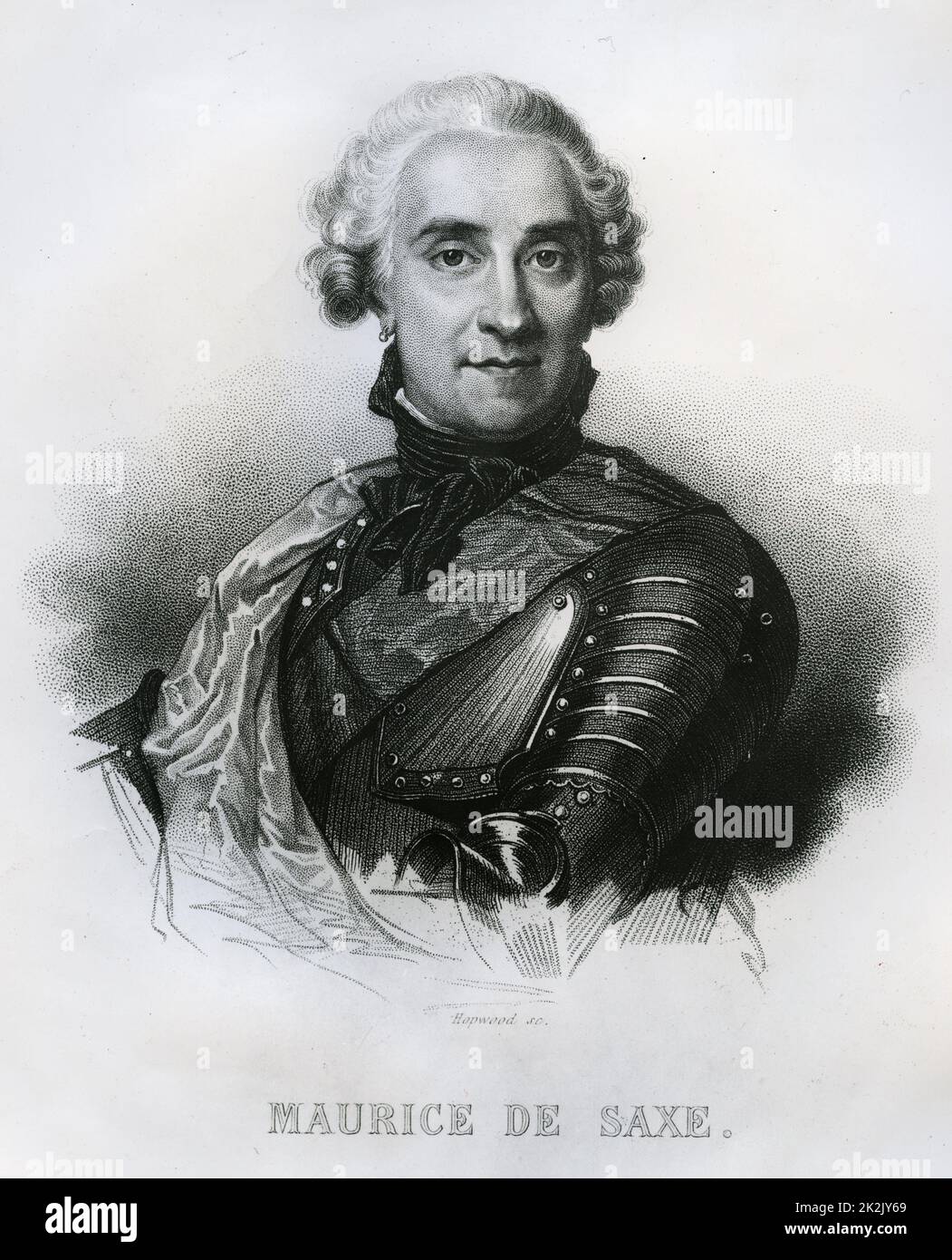 Maurice de Saxe (1696-1750) : soldat allemand au service de la France. Banque D'Images