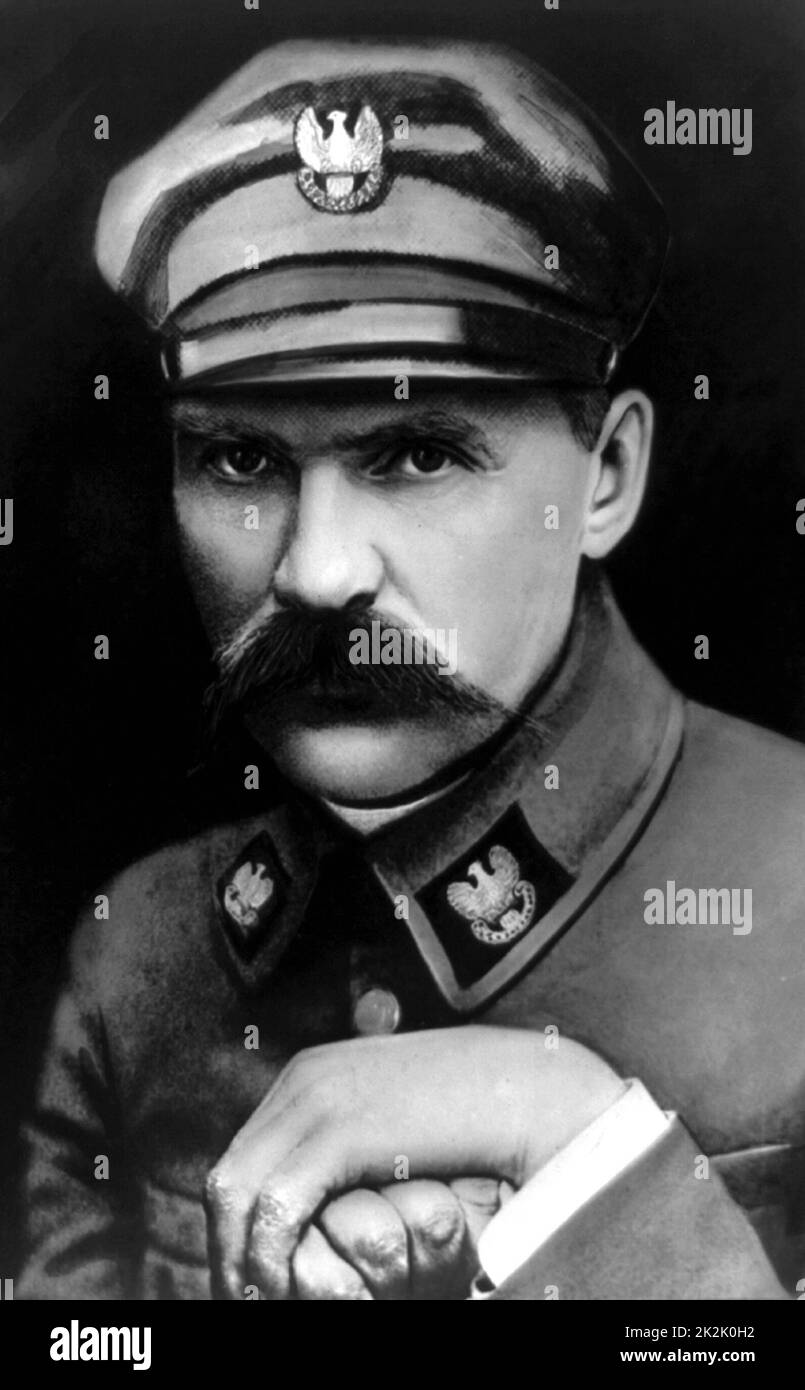 Josef Pilsudski, 1867-1935 Portrait c.1919 Banque D'Images