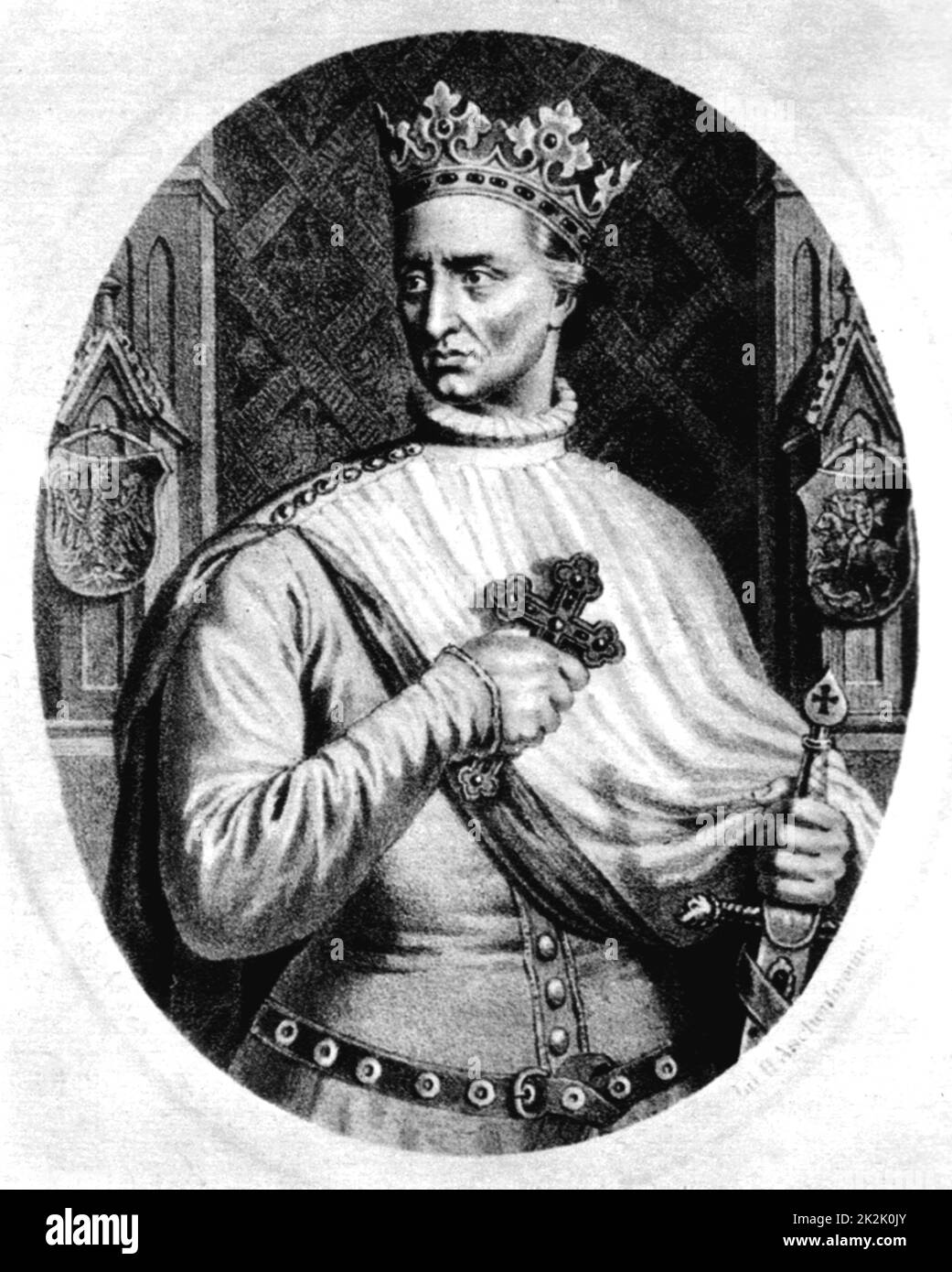 Wladyslaw II Jagiello Roi de Pologne (1362–1434) Banque D'Images