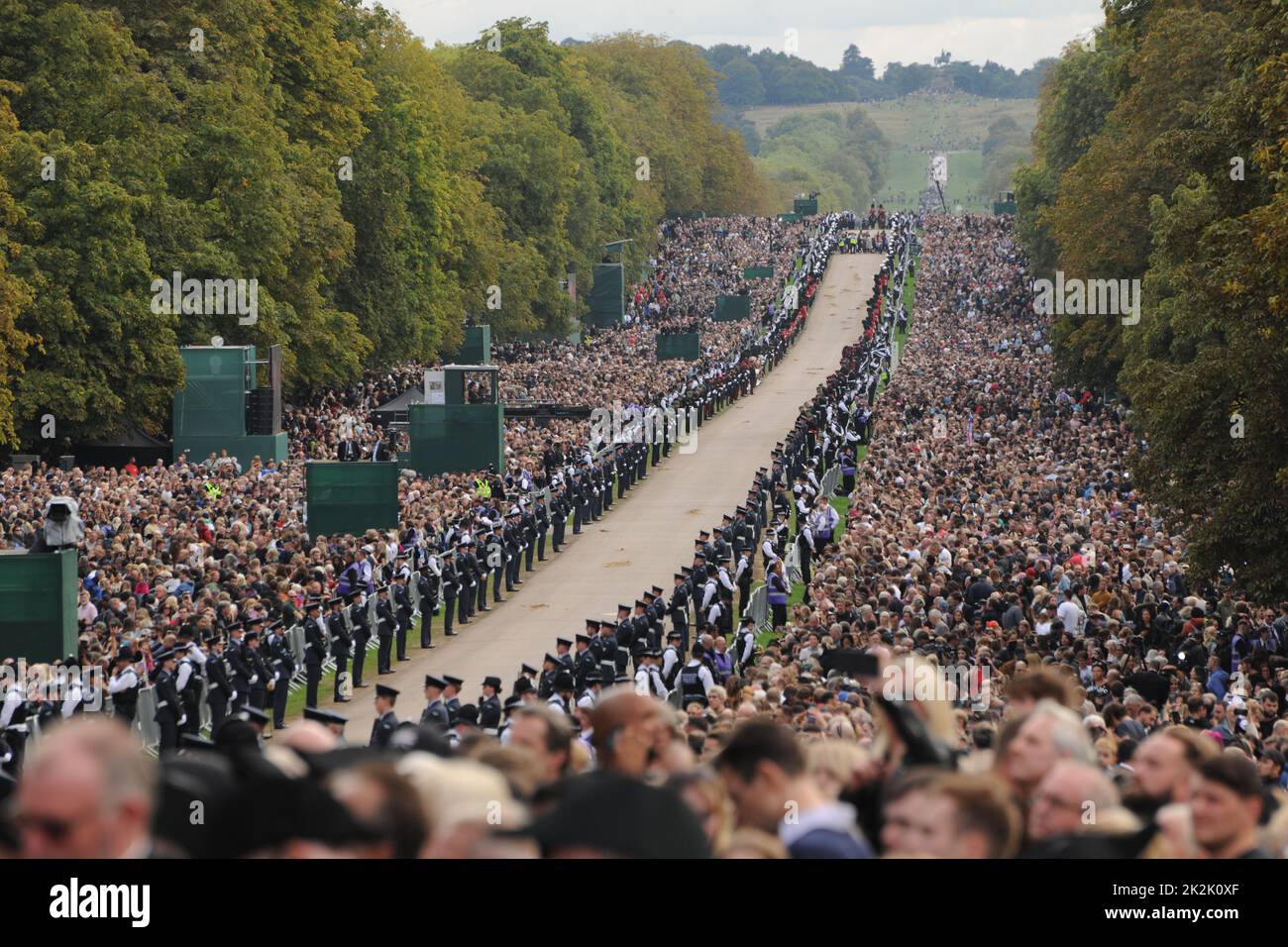 Funérailles de la reine Elizabeth II Windsor lundi 19th septembre 2022 Banque D'Images