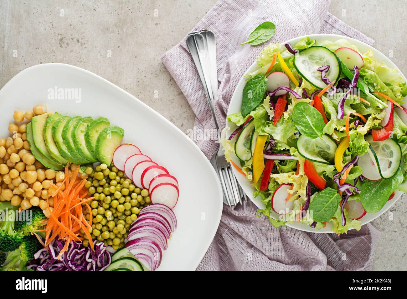 Salade de légumes Banque D'Images