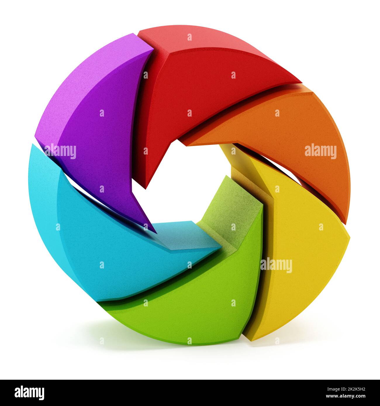 Symbole d'obturateur isolé sur fond blanc. 3D illustration Banque D'Images